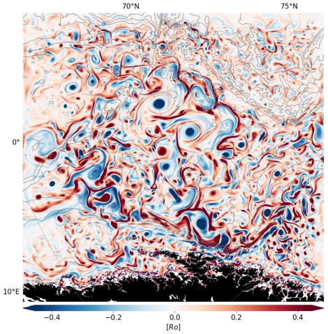 Oceanography: Figure over water's rotation in the Lofoten Basin.