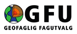 Logo GFU – Geofaglig Fagutvalg – Vi representerer geofagstudentene i studentdemokratiet. 