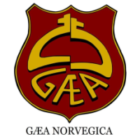 Logo: GÆA Norvegica, studentforeningen ved Institutt for geofag, stiftet i 1938