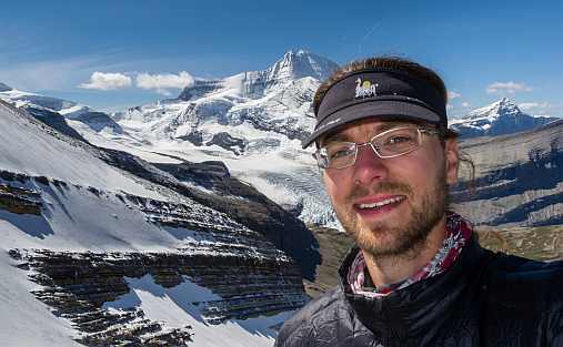 Thorben Dunse, her på Mount Robson, British Columbia, Canada. Foto: T. Dunse