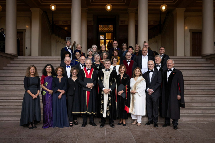 Photo: UiO's anniversary ceremony with honorary doctorates 2024. A total of 17 honorary doctorates were created by rector Svein Stølen at the anniversary ceremony in the University Aula on 2 September. In addition, UiO's five awards, H.M. The King's Gold Medal and UiO's sustainability award awarded. Photo: Jarli and Jordan
