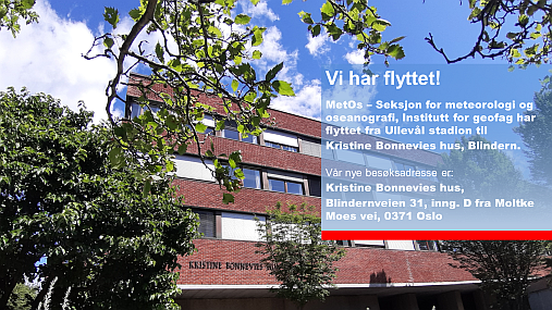 MetOs moved to Kristine Bonnevies hus in June 2020. Photo: GKT/UiO