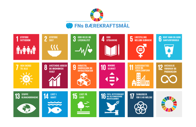 Grafikk: FNs bærekraftsmål. Kilde: FN-sambandet