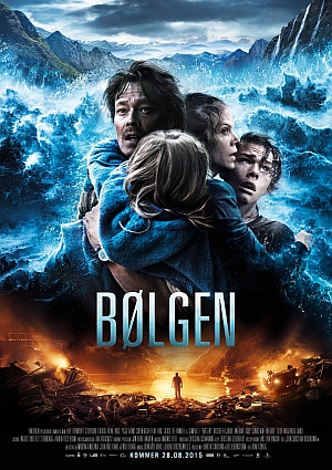 Bølgen er Skandinavias første katastrofefilm og viser hva som kan skje om fjellmassivet Åkneset løsner og sklir ut i Storfjorden. Foto: Nordisk Film