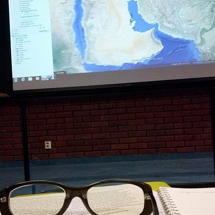 Foto fra seminar om google-maps på Faglig-pedagogisk dag, UiO.