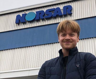 Johan Våtevik Holm har praksisplass på NORSAR i løpet av studiene. Foto: Privat