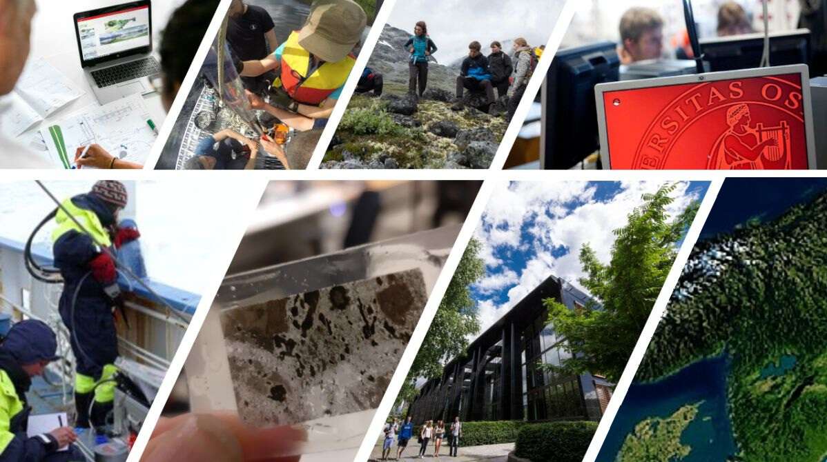 Geofag UiO, studier i geofag, geologi, geofysikk, og geografi på bachelor, master og ph.d nivå. Foto: UiO, UiO/GEO, A Lien, GK Tjoflot, Vikings project/UiO