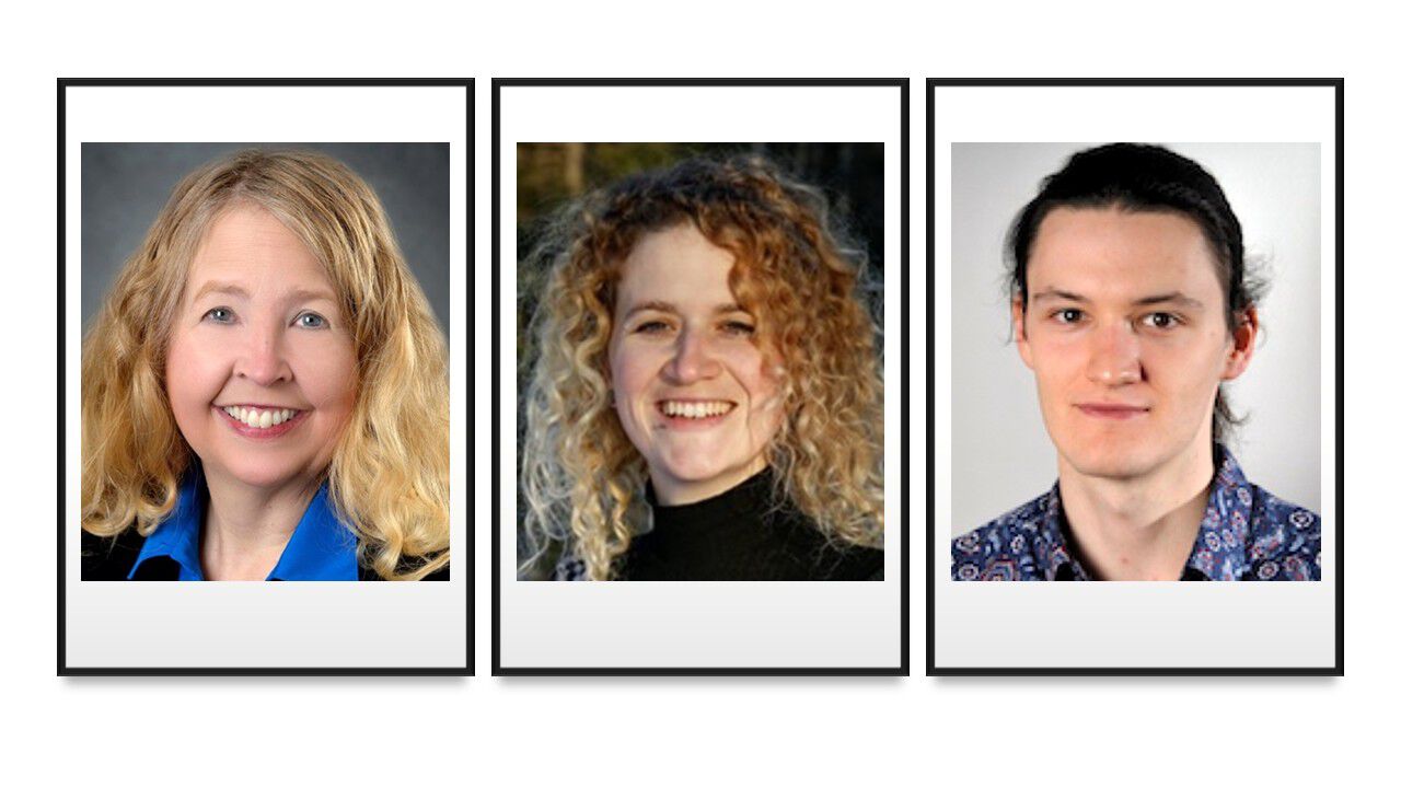 Portrait photo of Prof. Angela Wilson from Department of Chemistry, Michigan State University, USA, . Dr. Inga Lena Schmidtke and MSc. Simon Elias Schrader from the Hylleraas Centre.