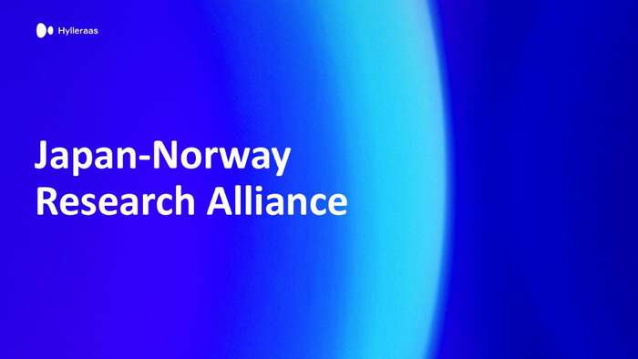 Sign with the text "Japan-Norway Research Alliance"