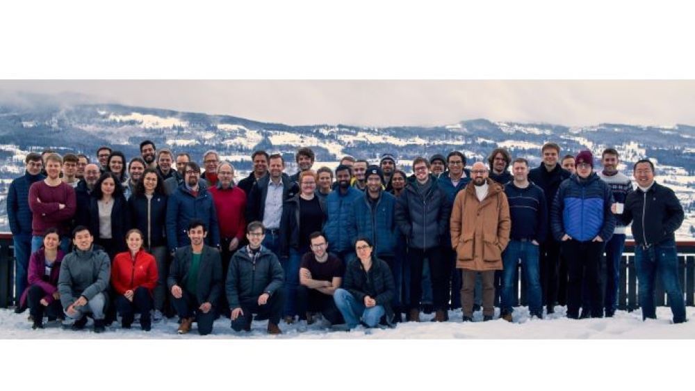 Hyllleraas scientists outdoors. 