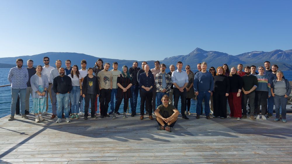 Hylleraas members from both Oslo and Tromsø nodes attending the meeting at Malangen resort.