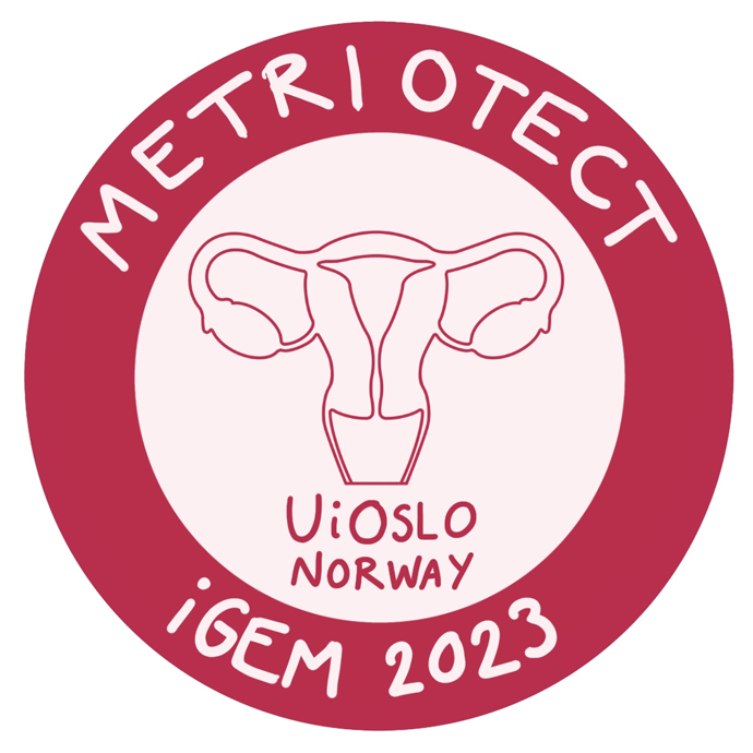 Logo for the UiO Igem 2023 project: Metriotect.