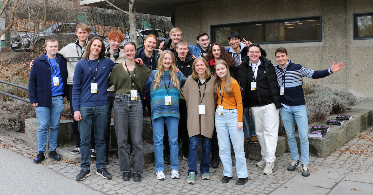De 16 finalistene i årets Biologiolympiade finaleuke! Foto: Åslaug Brynildsen, UiO