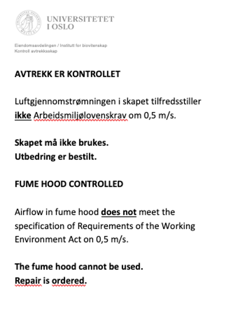 Oppslag 1: Feil ved alarm