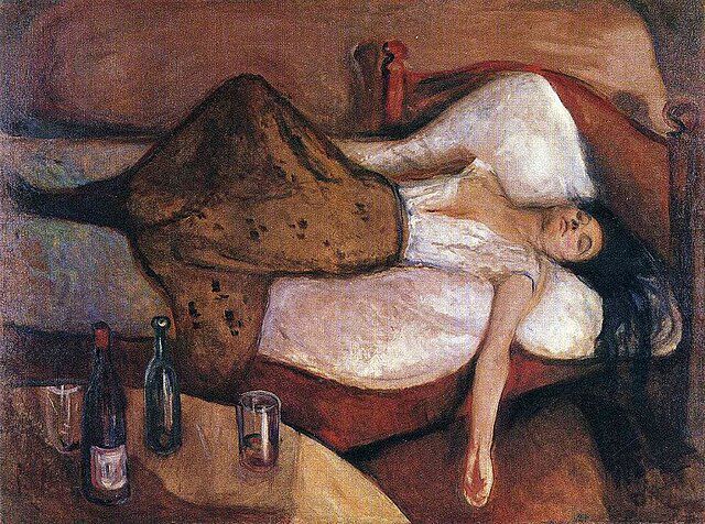 Dagen etter malt av Edvard Munch. Wikimedia Commons.