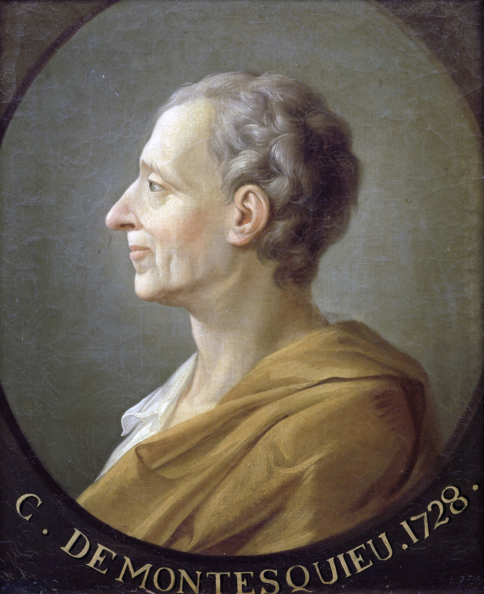 Charles Montesquieu etter Jacques-Antoine Dassier (1715–1759). Wiimedia Commens