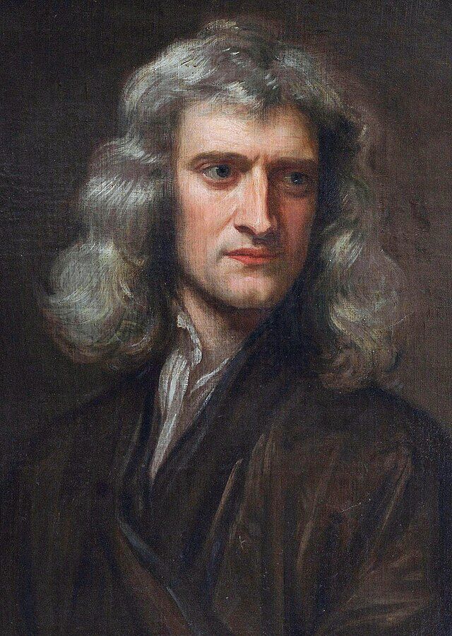 Isaac Newton malt i 1689 av den britiske maleren Godfrey Kneller (16461723 ) . Wikimedia Commons.