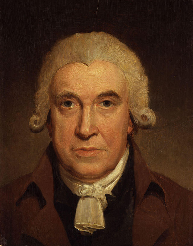 James Watt malt i 1797 iav den britiske maleren Henry Howard (1769-1847). Wikimedia Commons.