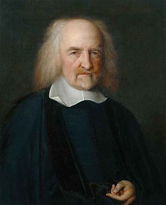 Thomas Hobbes malt av den engelske maleren John Michael Wright (1617 -1694). Wikimedia Comonons.