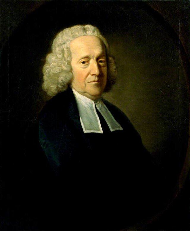 Stephen Hales malt av Thomas Hudson (1701-1779). Wikimedia Commons