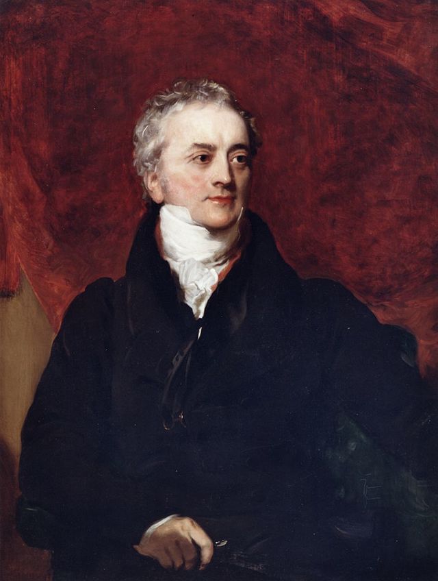 Thomas Young malt av den britiske maleren Henry Perronet Briggs (1793 –1844). Wikimedia Commons