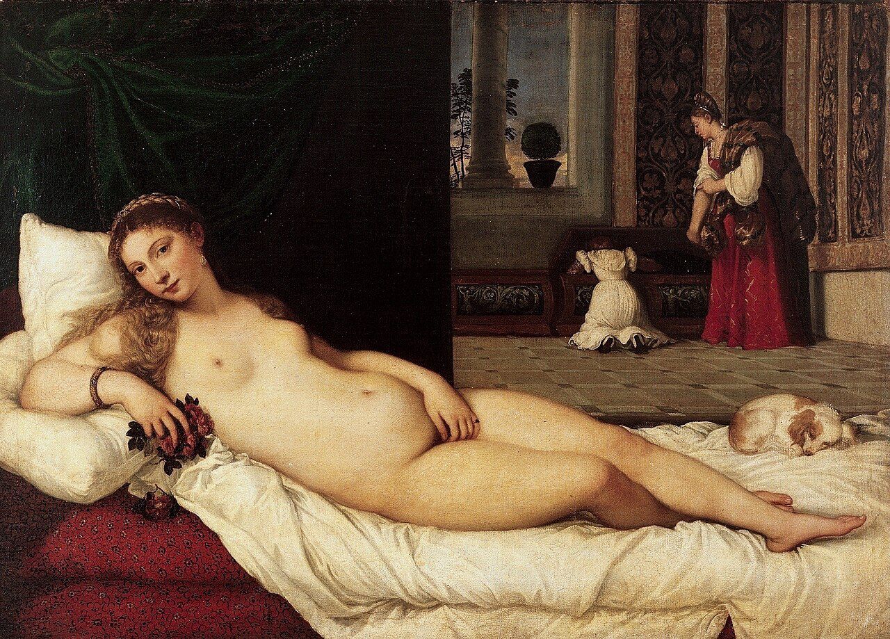 Venus fra Urbino malt ca. 1538 T avitian (Tiziano Vecellio (ca. 1490-1576). Wikimedia Commens.