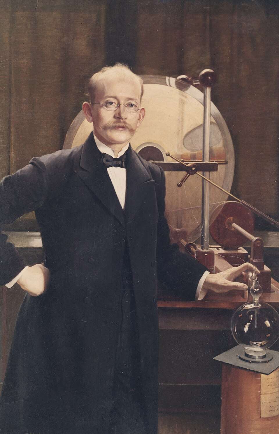 Kristian Birkeland malt av den norske maleren Asta Nørregaard (11853 -1933). Wikimedia Commons