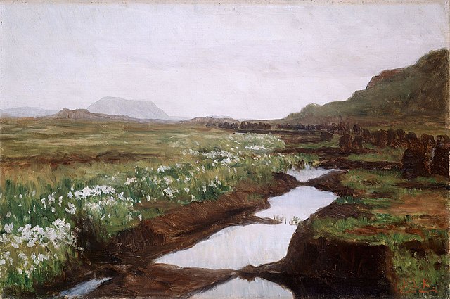 Studie av myrlandskap på Jæren, Kitty Kielland 
