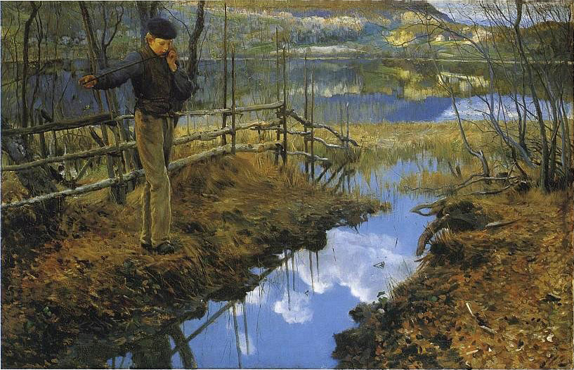 Seljefløyten - 1889. Christian Skredsvig
