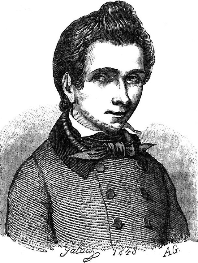 Évariste Galois. Wikimedia Commons