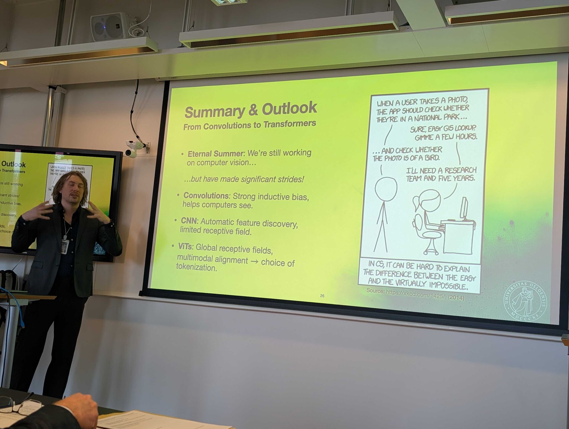 Marius is concluding his trial lecture
