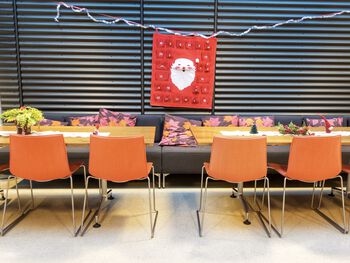 Table ,Furniture ,Chair ,Orange ,Textile.