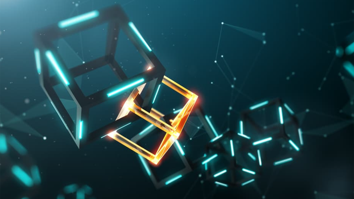 Graphic with cubes