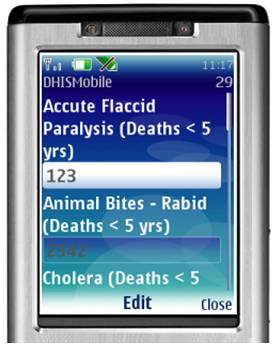 Screenshot mobile application