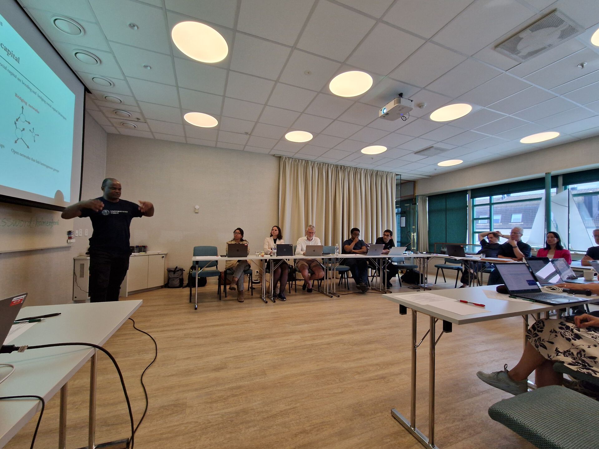 Presentation during the workshop