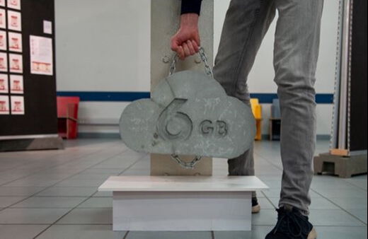 The cloud made tangible with cement
