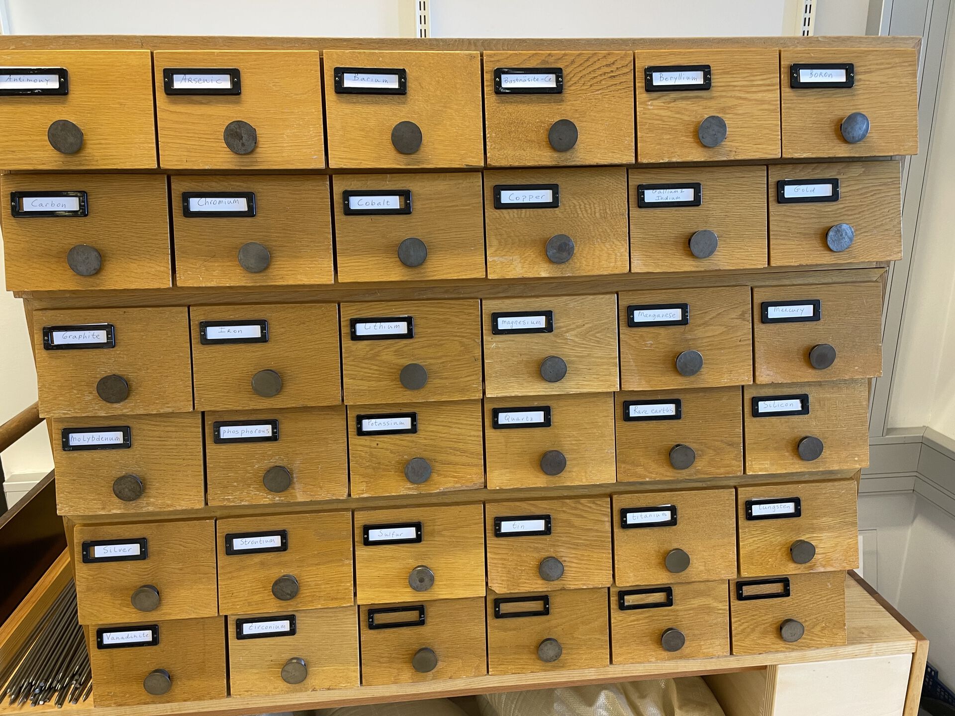 Old library system used for storing stones