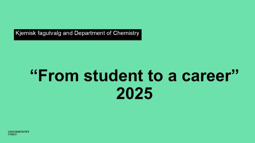A sign for "From student to a career". 