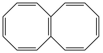 Bilde av to aromatiske åtteringer av karbonatomer som deler en side