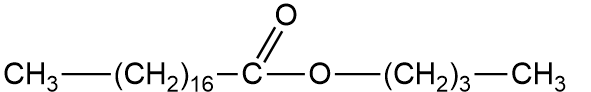 bilde av oktadekanat der oksygenatomet er bundet til en butylgruppe