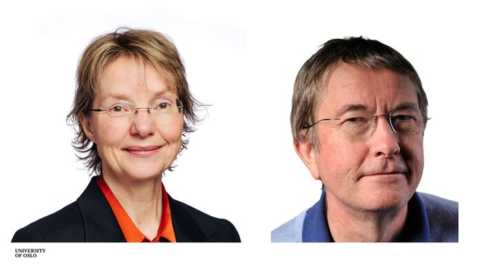 Portretbilde av Unni Olsbye og Karl Petter Lillerud.