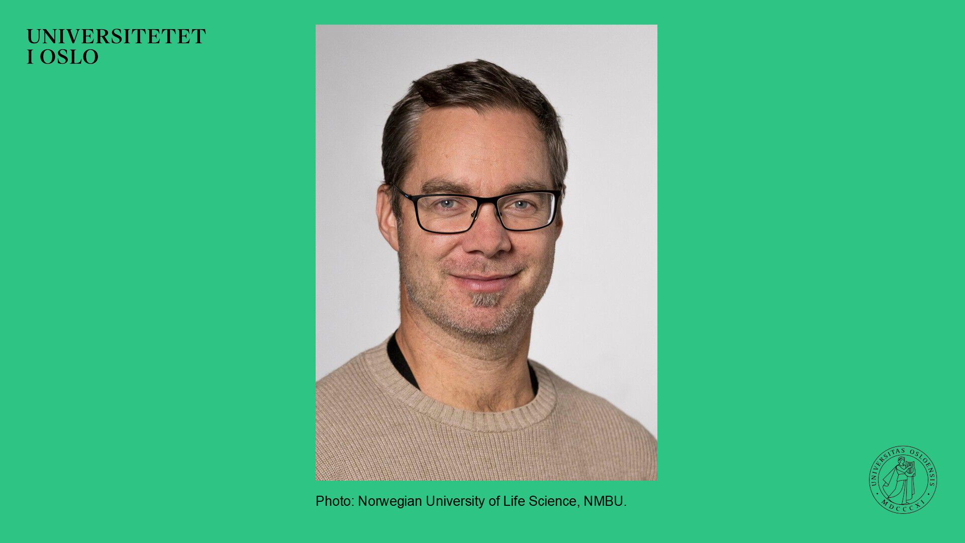 Portrettbilde av professor Gustav Vaaje-Kolstad, NMBU.