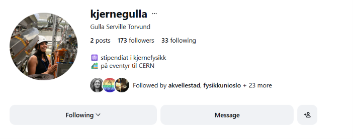 Gulla sin instagramprofil: @kjernegulla
