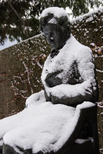 Snow ,Sculpture ,Tree ,Statue ,Art.