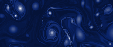 Dark blue background with light blue circular pattern around white dots.  