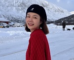 Image may contain: Smile, Snow, Hat, Travel, Mountain.
