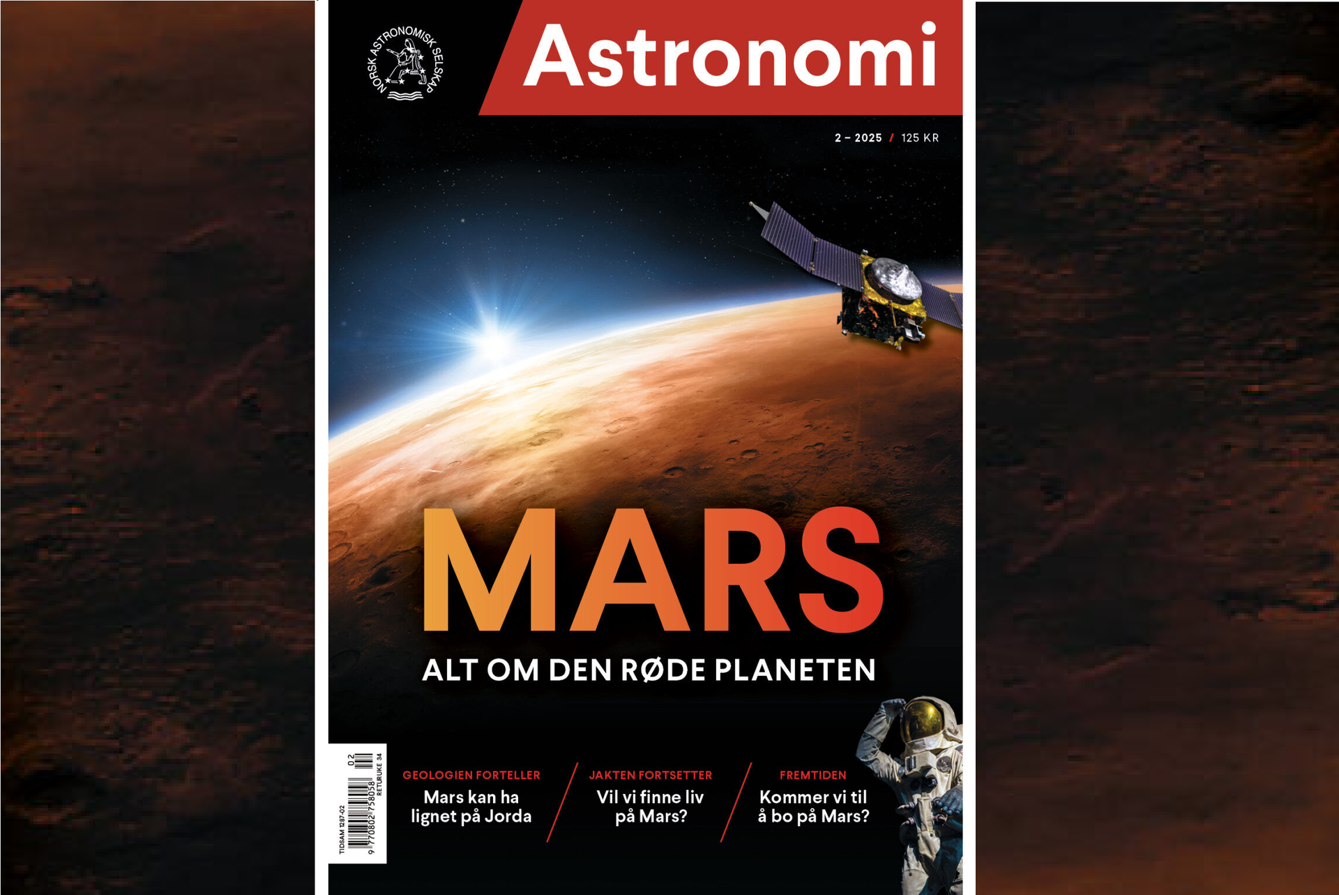 Cover of Astronomi, V. 2. Credit: Norsk Astronomisk Selskap