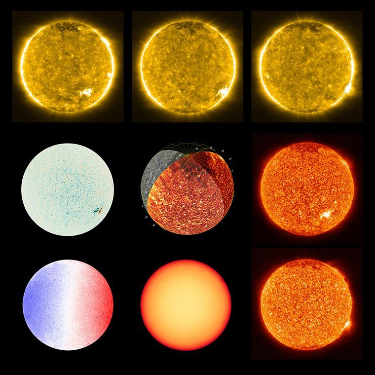 Solens mange ansikter fra Solar Orbiters EUI- og PHI-instrumenter