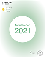 green cover of Annual Report 2021