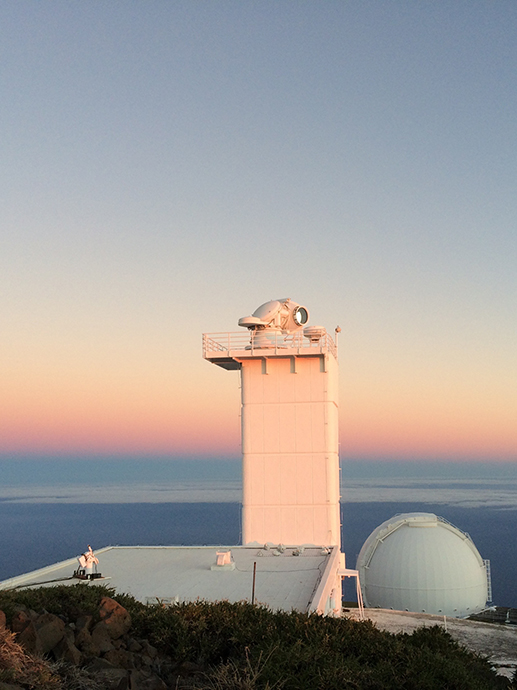 Sun telescope on La Palma